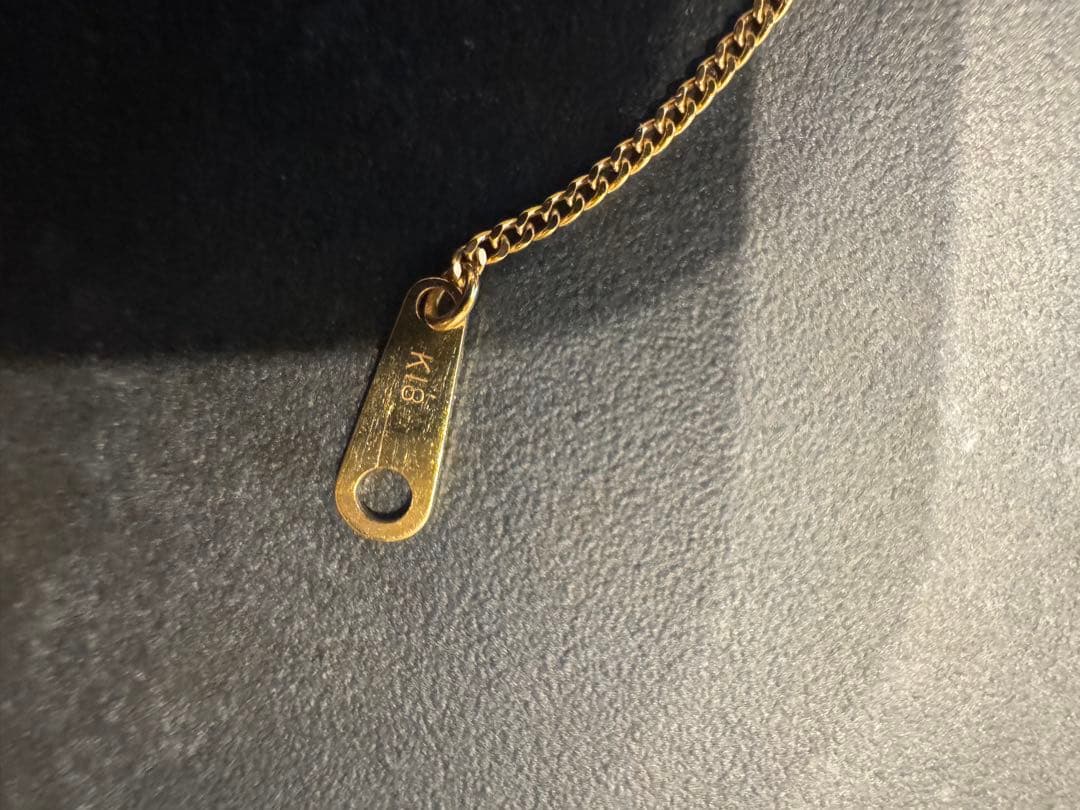 ダイヤモンド　ネックレス　K18 一粒　ゴールド　シンプル