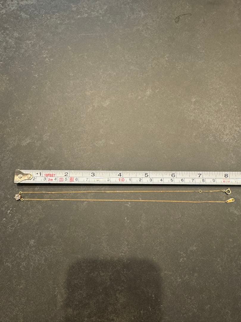 ダイヤモンド　ネックレス　K18 一粒　ゴールド　シンプル