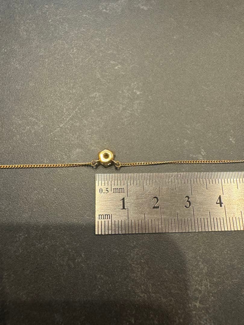 ダイヤモンド　ネックレス　K18 一粒　ゴールド　シンプル