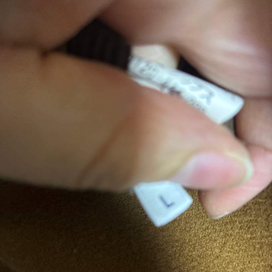 【美品】SHIPS シップス SUPER140'S ウール ピーコートキャメルＬ