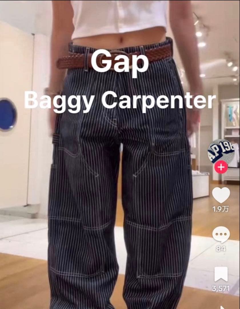 GAP/バギーカーペンターデニム/786499 36W32L