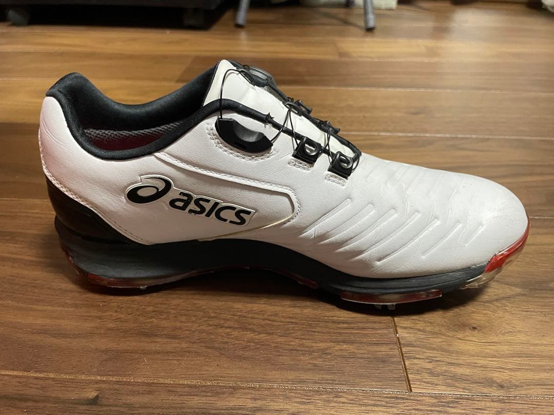 ゴルフシューズ　asics TGN919 ホワイト/ブラック　25.0cm