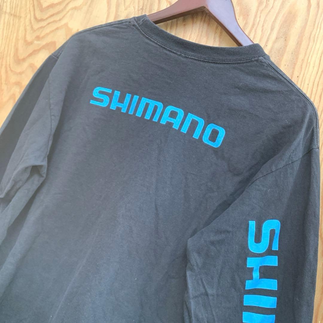 SHIMANO★シマノ★両面プリント★袖プリント★長袖★ロンT★フィッシング★M
