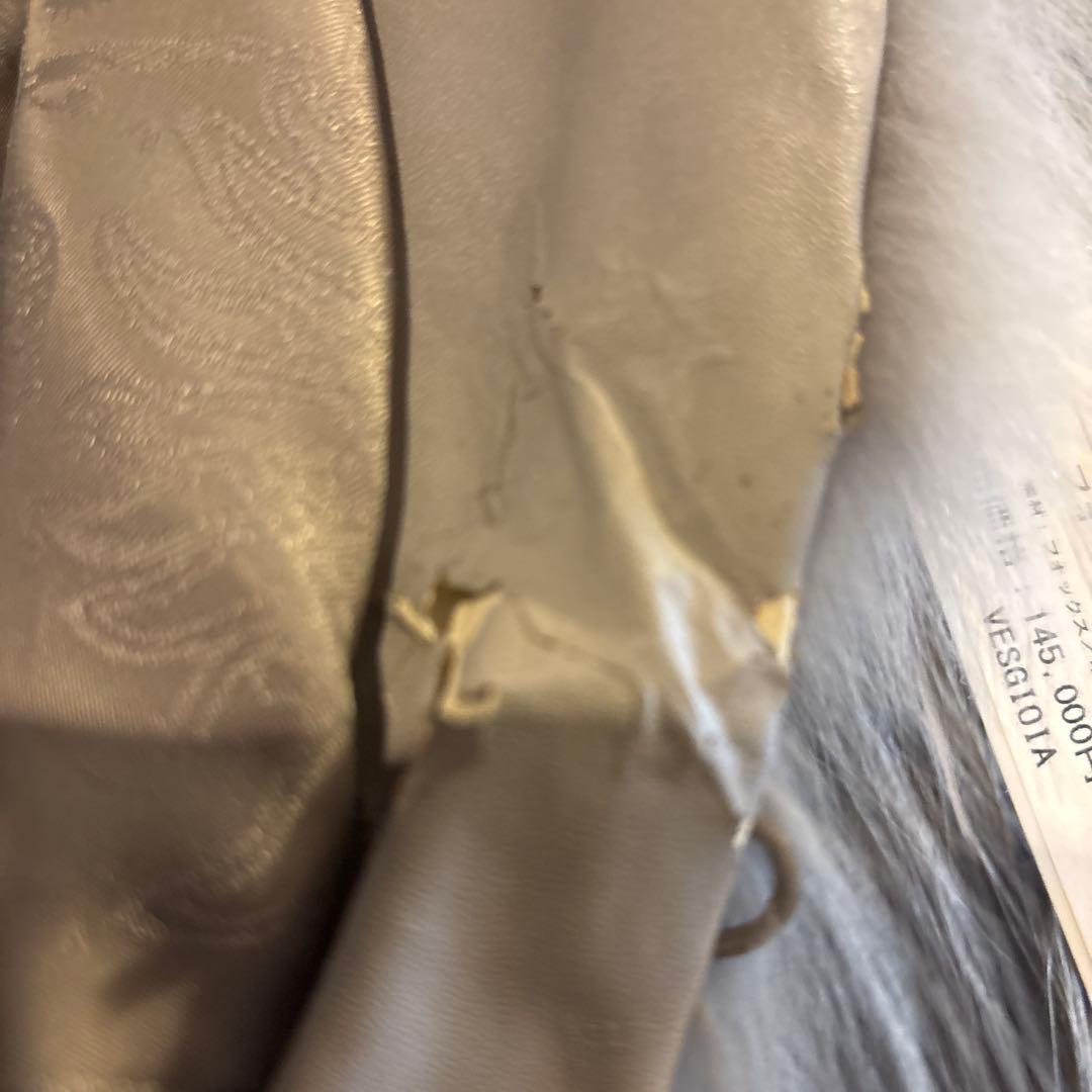 高級リアルファー ジャケット 定価15万円 程グレー系 毛皮 アウター