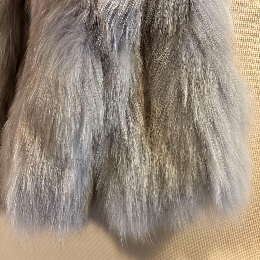 高級リアルファー ジャケット 定価15万円 程グレー系 毛皮 アウター