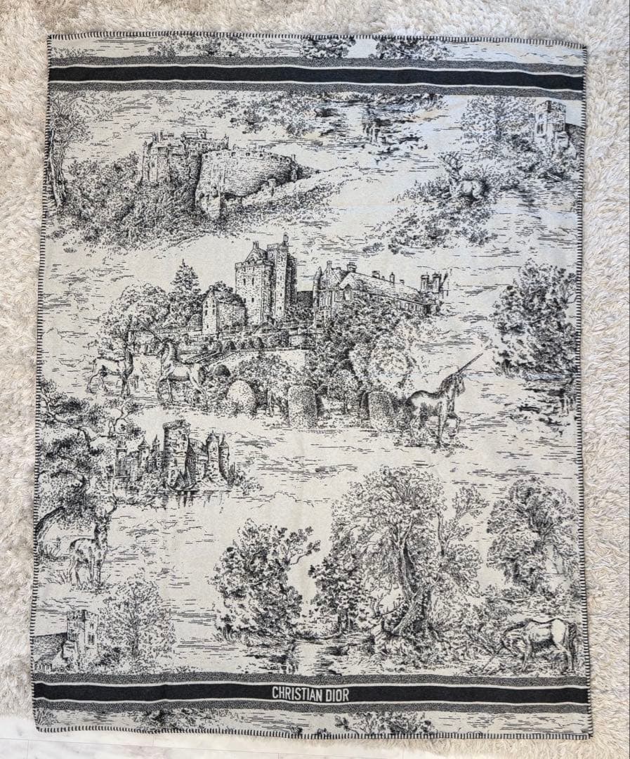 Christian Dior 大判ひざ掛け、毛布