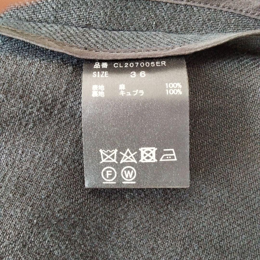 カレンソロジー リネンダブルジャケット 金ボタン ブレザー ブラック