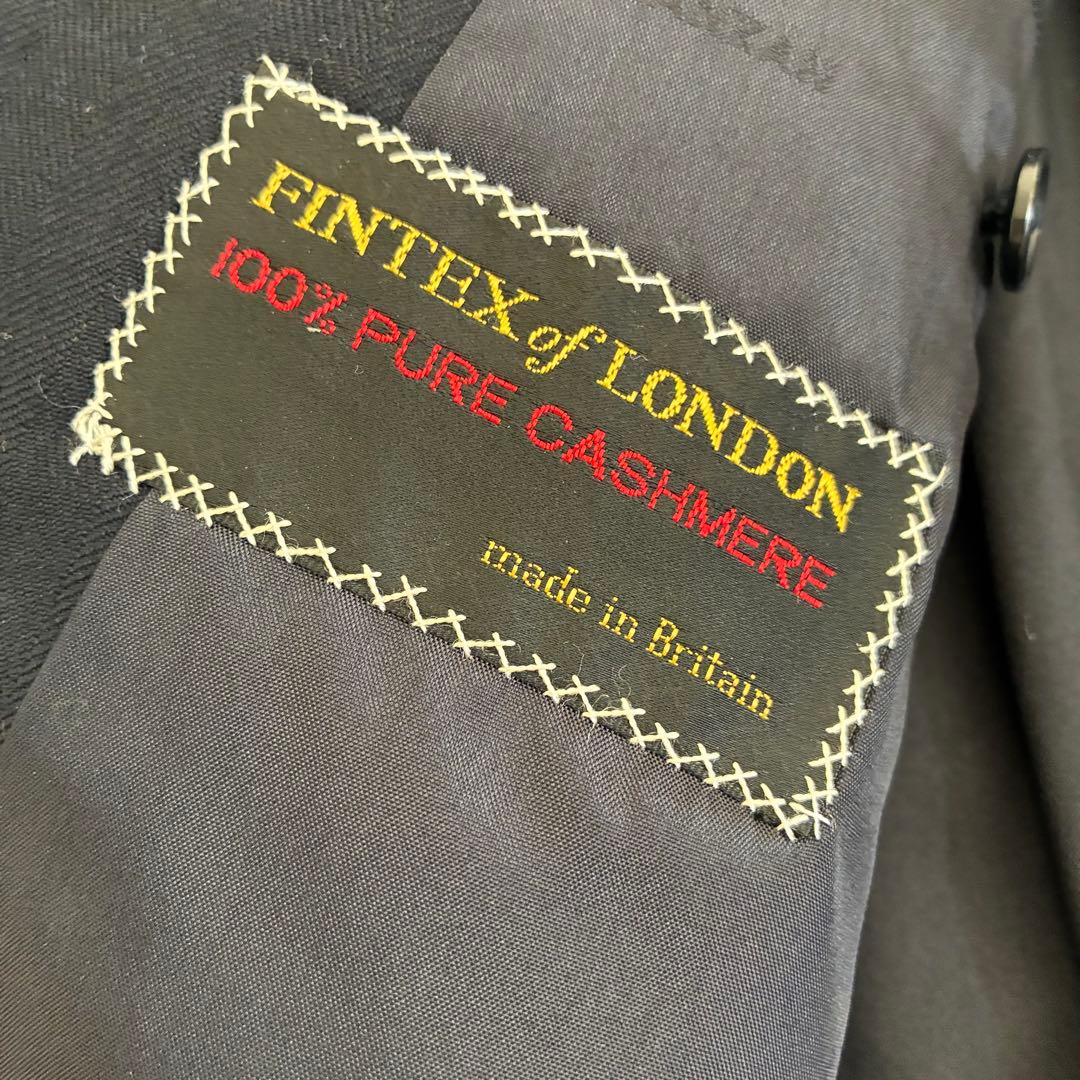 スーツセットアップ ダブルブレスト 3B ブラック カシミヤ100% 成人式