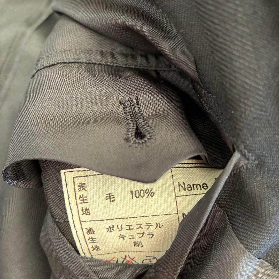 スーツセットアップ ダブルブレスト 3B ブラック カシミヤ100% 成人式