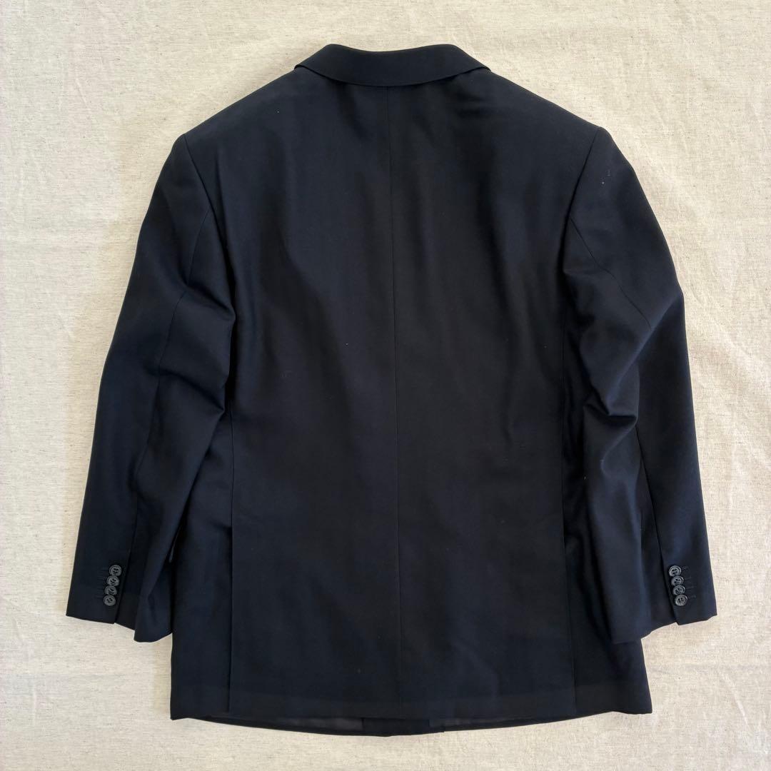 スーツセットアップ ダブルブレスト 3B ブラック カシミヤ100% 成人式