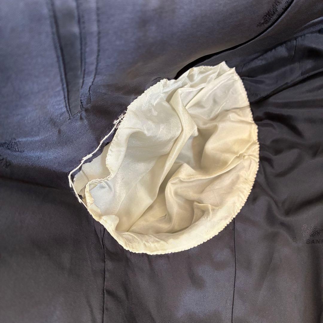 スーツセットアップ ダブルブレスト 3B ブラック カシミヤ100% 成人式