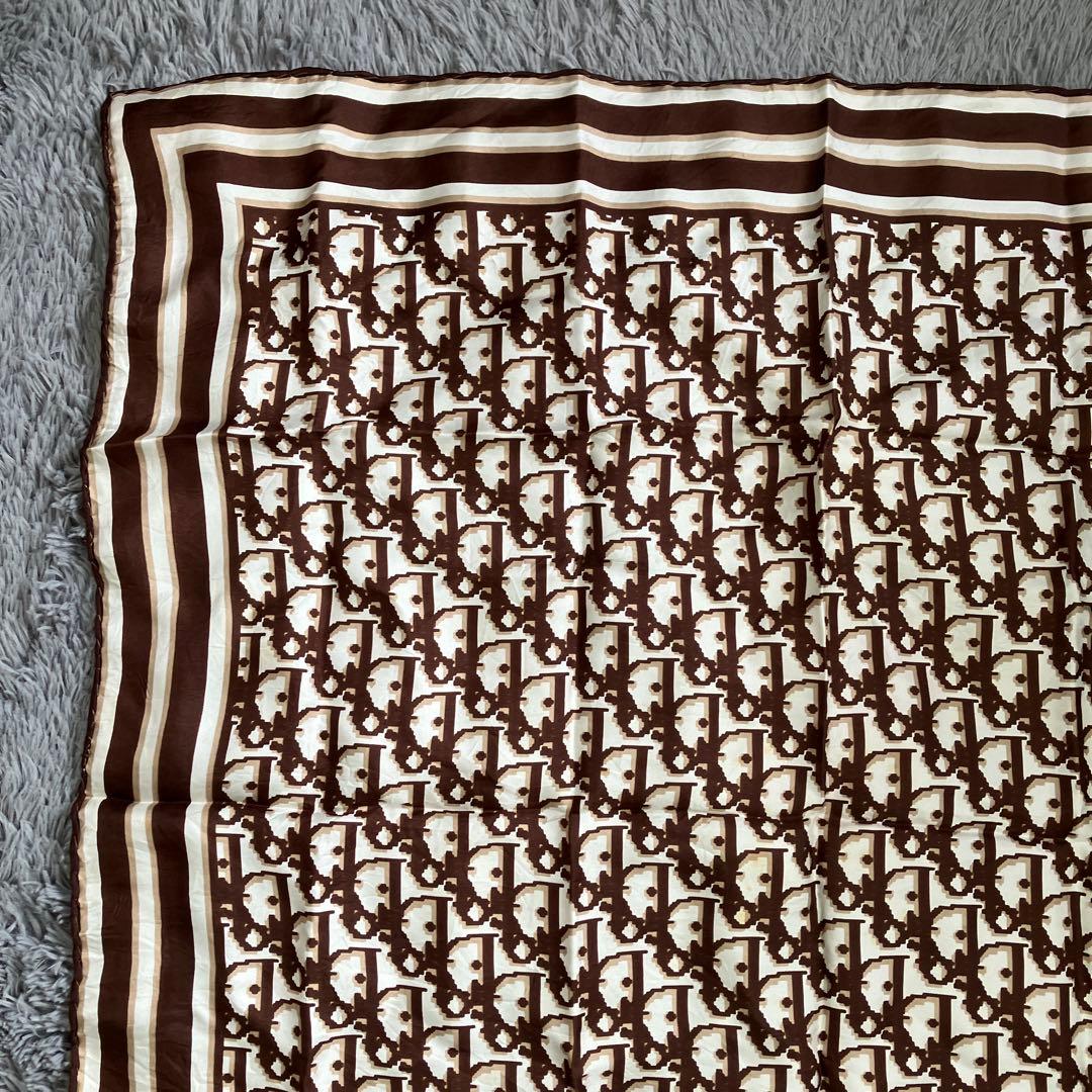 3F 希少 クリスチャンディオール スカーフ トロッター柄 総柄 デザイン