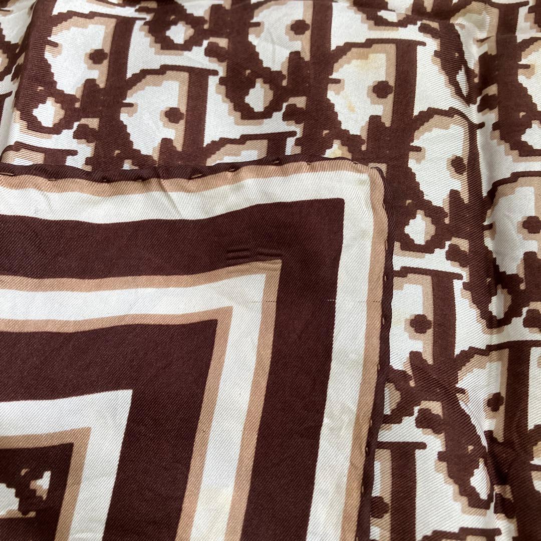 3F 希少 クリスチャンディオール スカーフ トロッター柄 総柄 デザイン