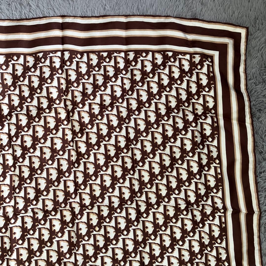 3F 希少 クリスチャンディオール スカーフ トロッター柄 総柄 デザイン