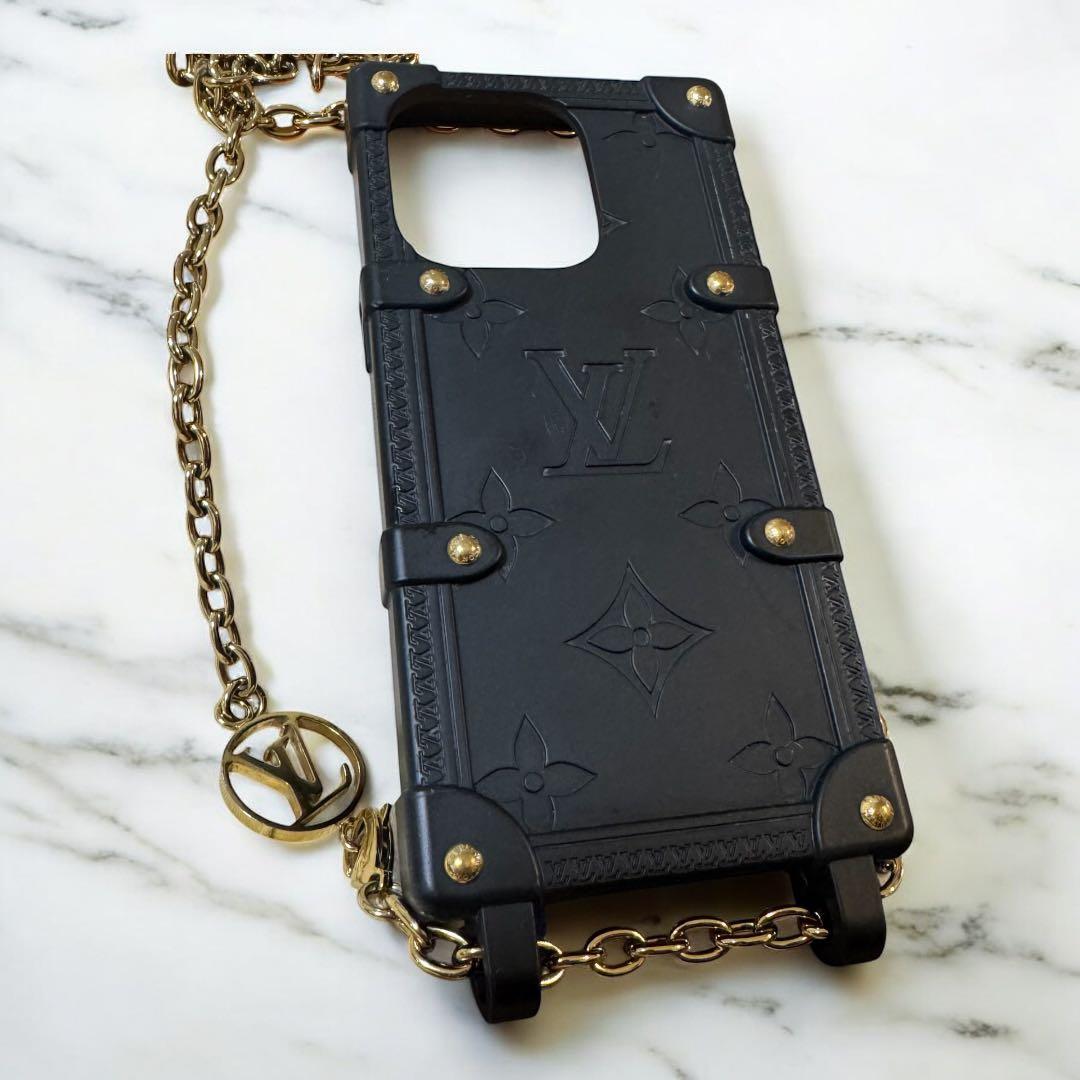 ヴィトン iPhone14pro ケース リ トランク モノグラム チェーン