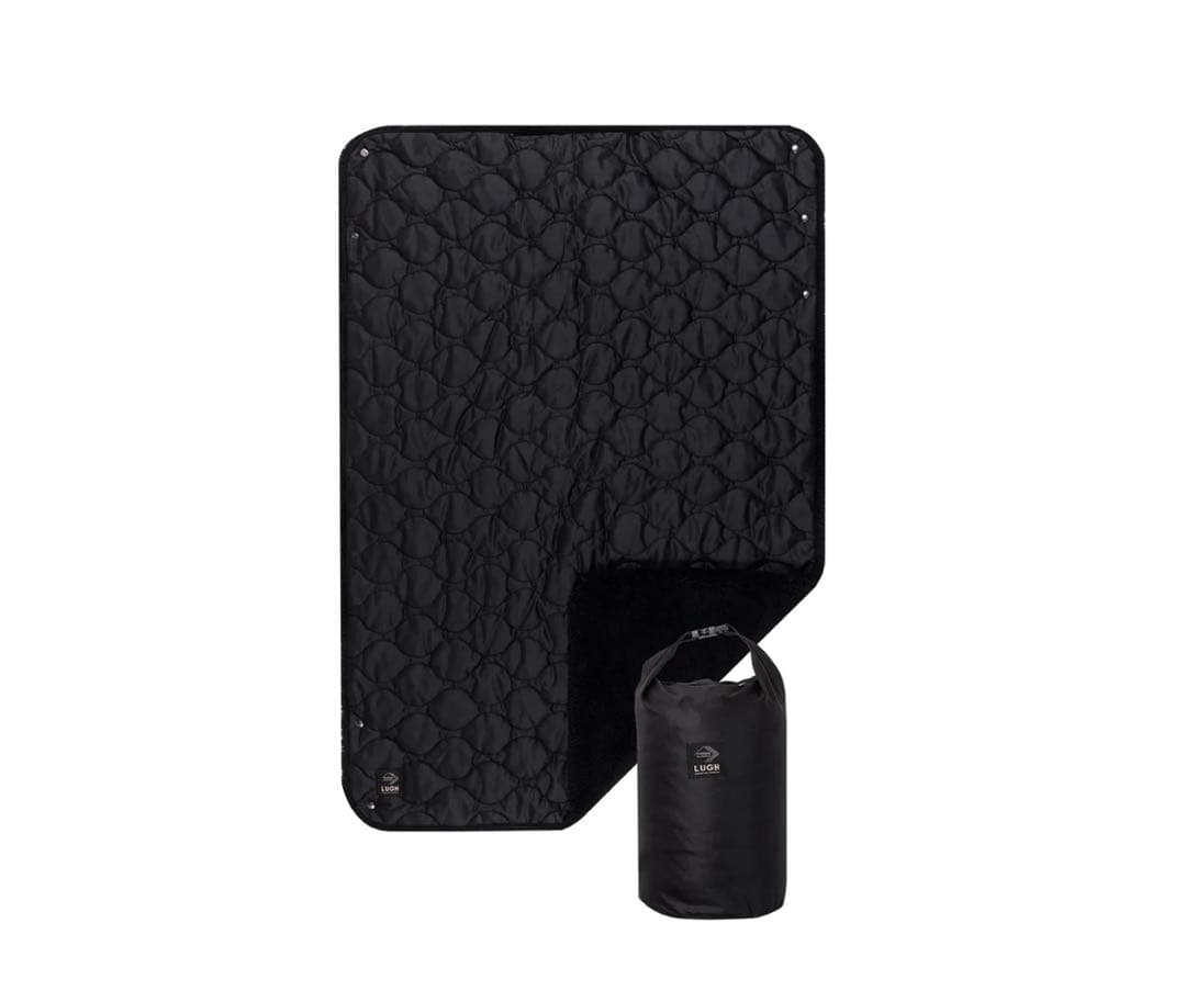 LUGH 魔法瓶ブランケットSサイズ (6層/グラフェン) ミッドナイトブラック