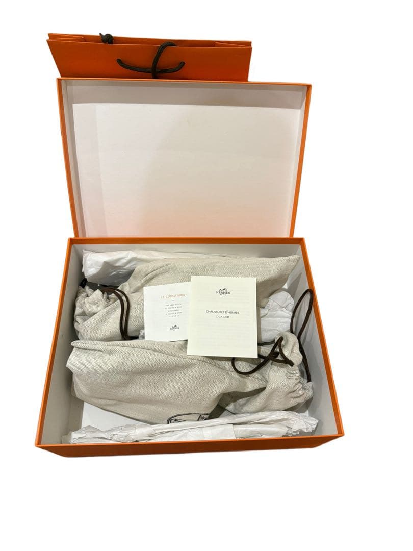 HERMES 黒 スエード スライドサンダル　サイズ42（26.5センチ）