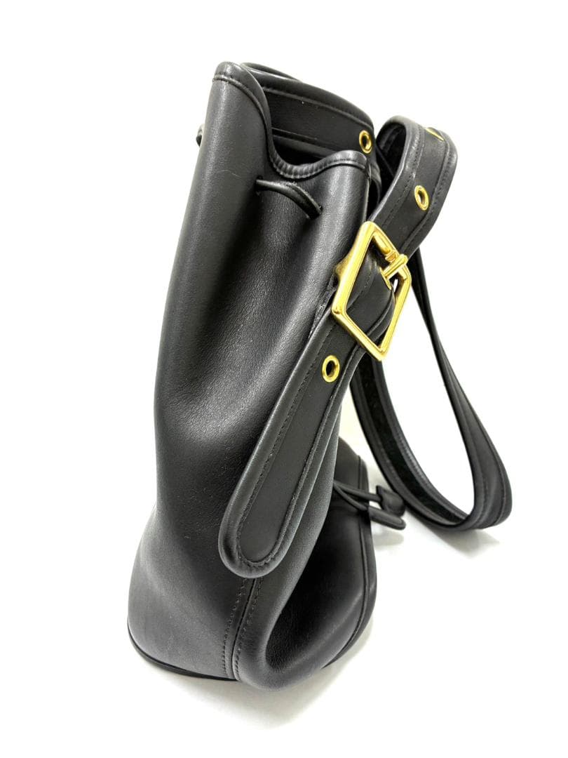 25W12-152 COACH コーチ オールドコーチ ブラックレザーバッグ