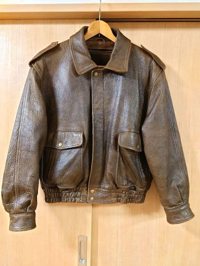 ​【メンテ済LL】G-1 レザージャケット 羊革 本革 フライトジャケット ボア