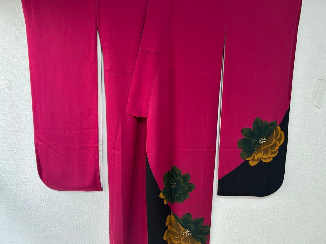 【 最終値下げ 】 豪華振袖４点セット！！　花柄　着物スキ倶楽部　１９２