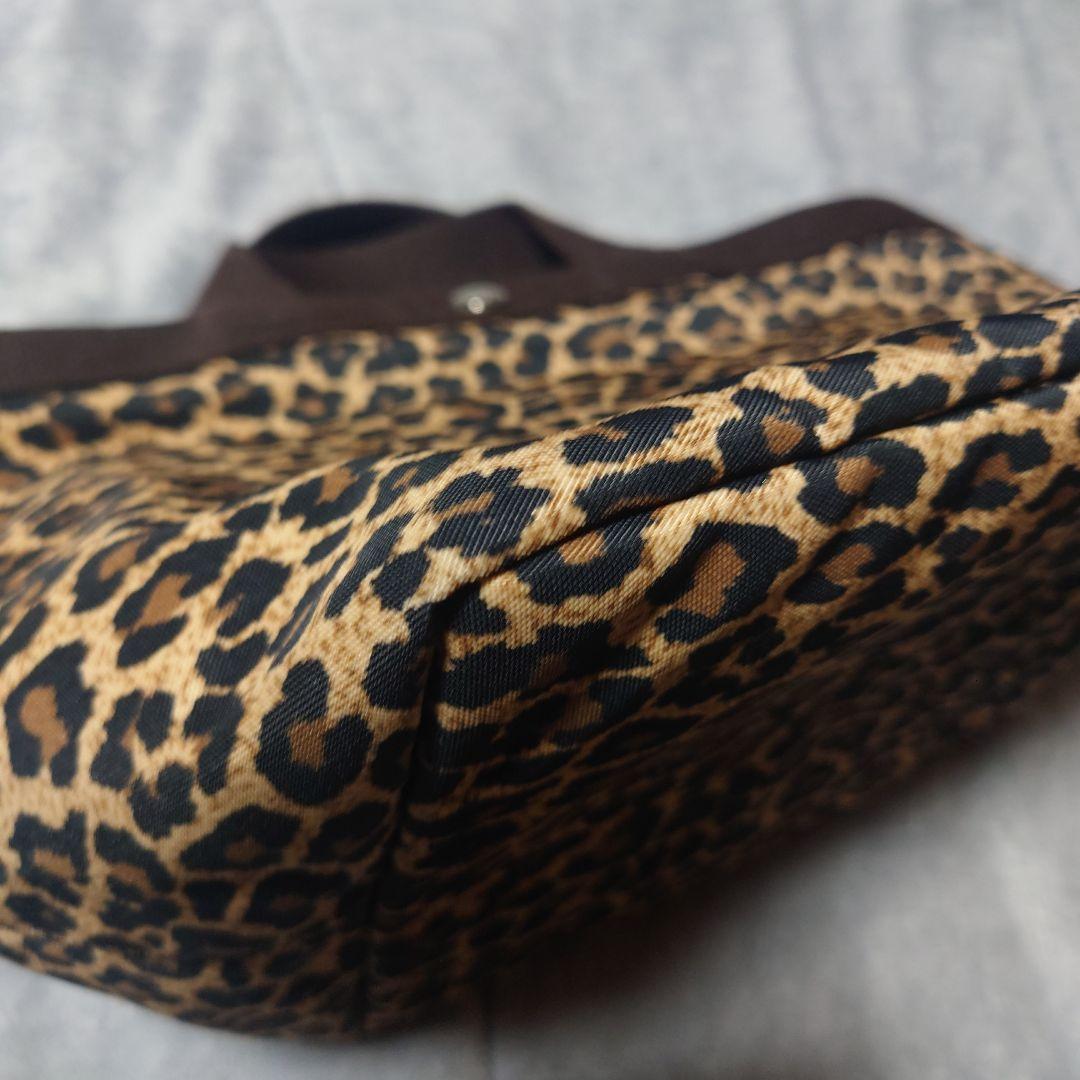 エルベシャプリエ☆707Fパンサートープ☆舟形トートバッグ☆ヒョウ柄