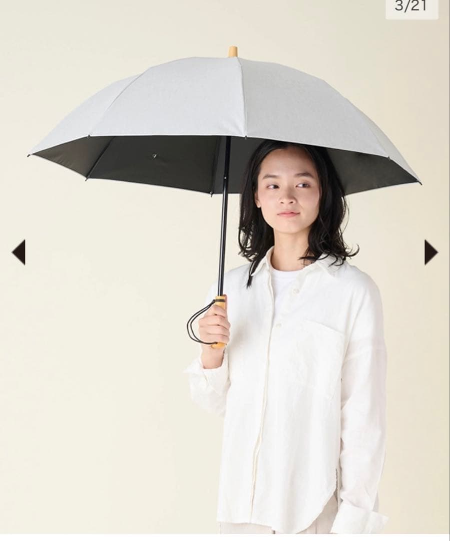 新品未使用　サンバリア100 折りたたみ日傘 ２段折 / moku