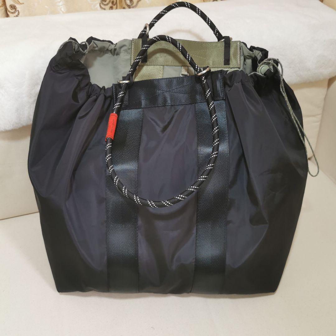 リバーシブルボストンバッグ 大容量 トポロジー 一包多用