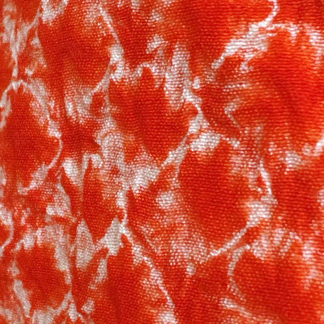 七五三　３歳　女の子　きものフルセット　中古品　オレンジ総絞り