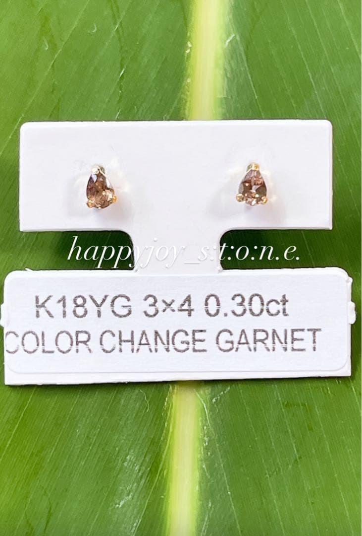 希少❣️愛のお守り・変化への適応サポート✨☆カラーチェンジガーネット☆ピアス