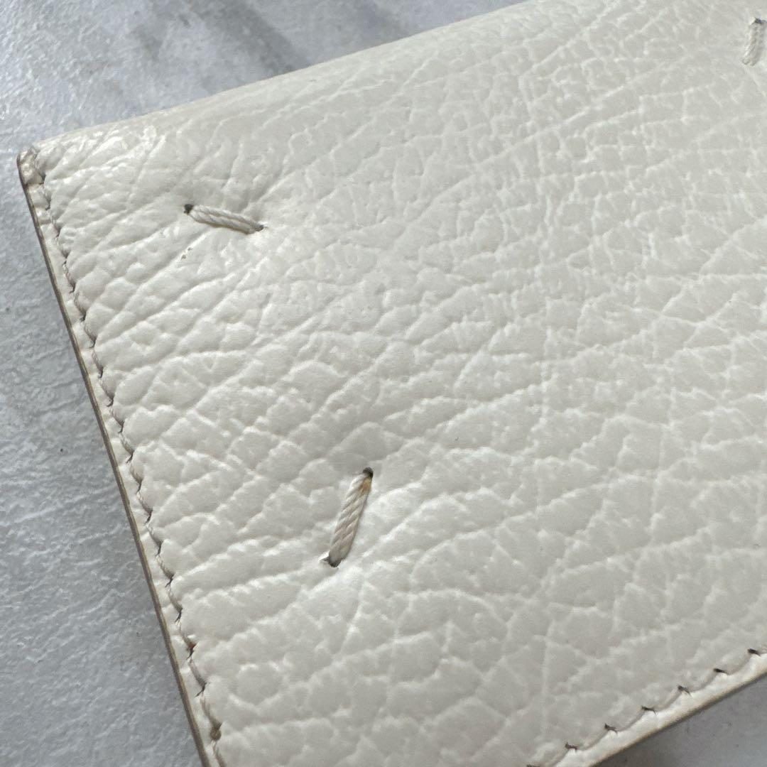 ⭐︎油⭐︎ 美品 メゾンマルジェラ キーリング付カードケース　正規品　白