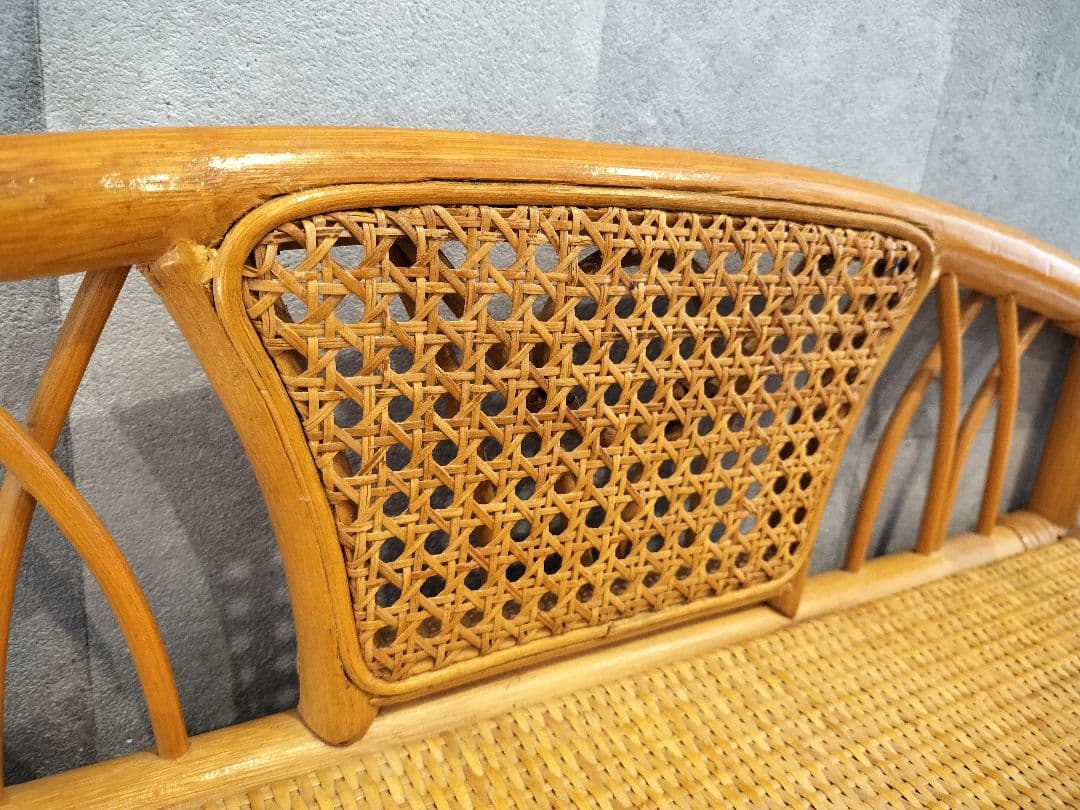 レトロ ラタン籐チェスト 家具 5段 タンス