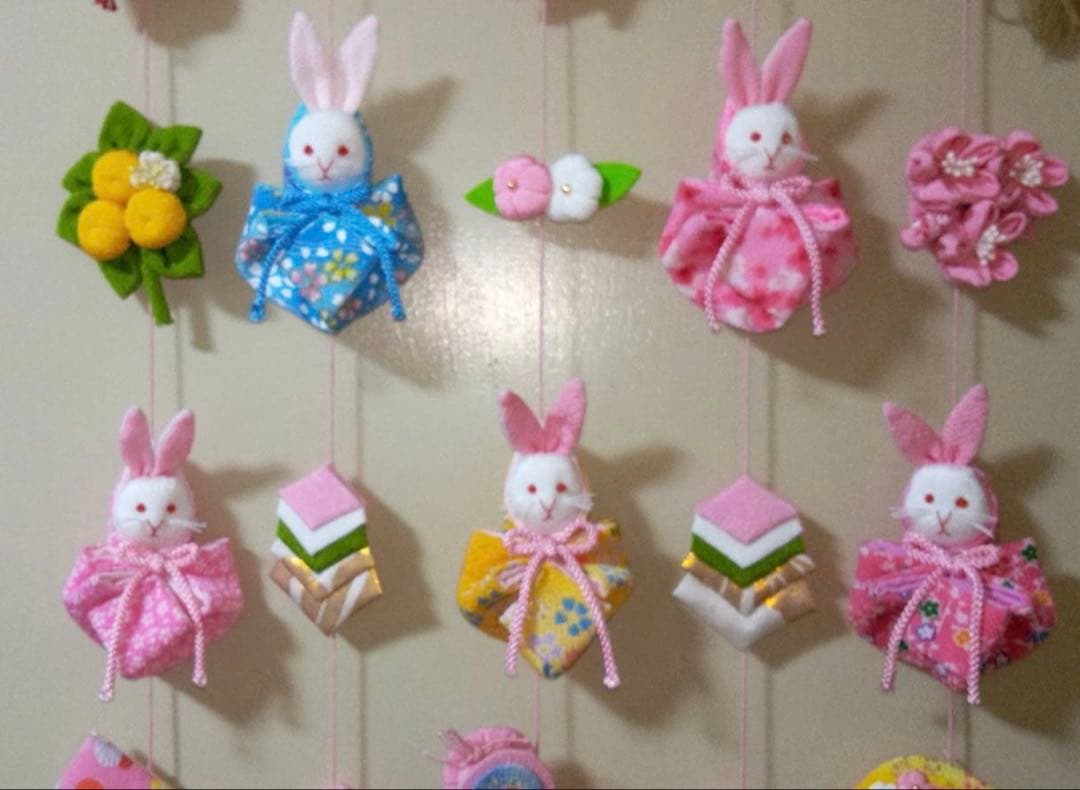 mmm様用ひな祭り用つるし雛(2026-8うさぎ)