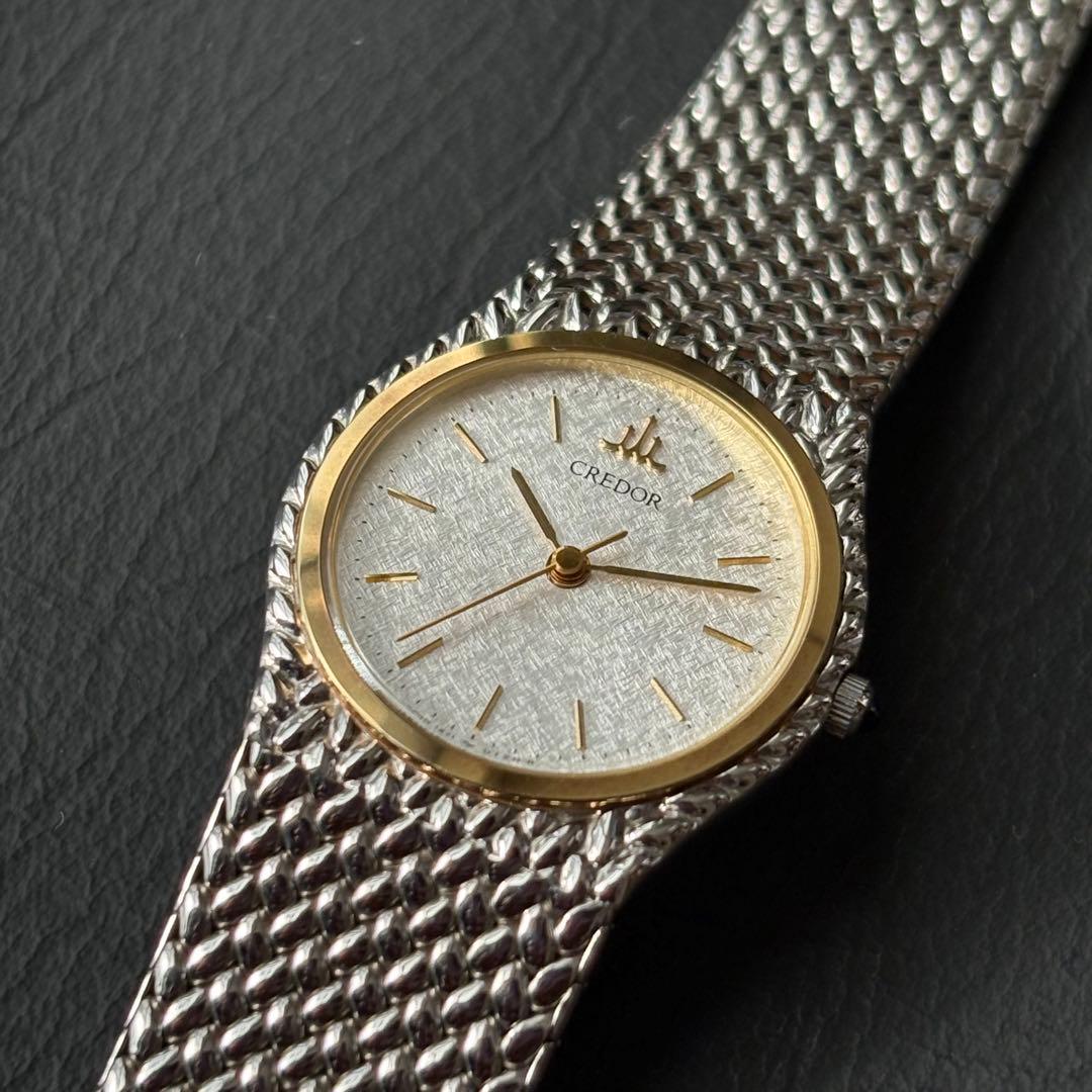 CREDOR クレドール レディース　コンビ　SS×18KT ベゼル 稼動美品