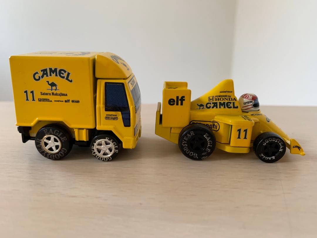 自作 チョロQ 中嶋悟 LOTUS 99T ロータス トランスポーター カスタム