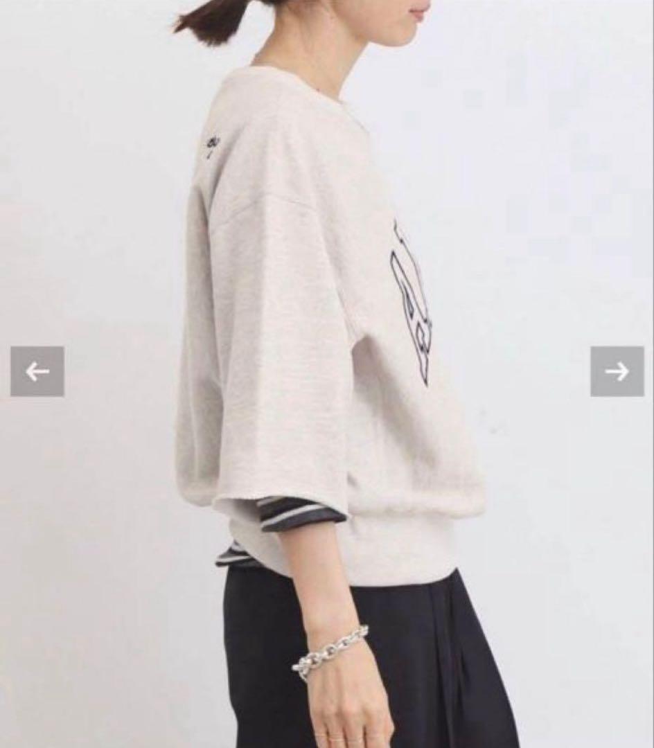 AMRCNロゴ グレー トレーナー