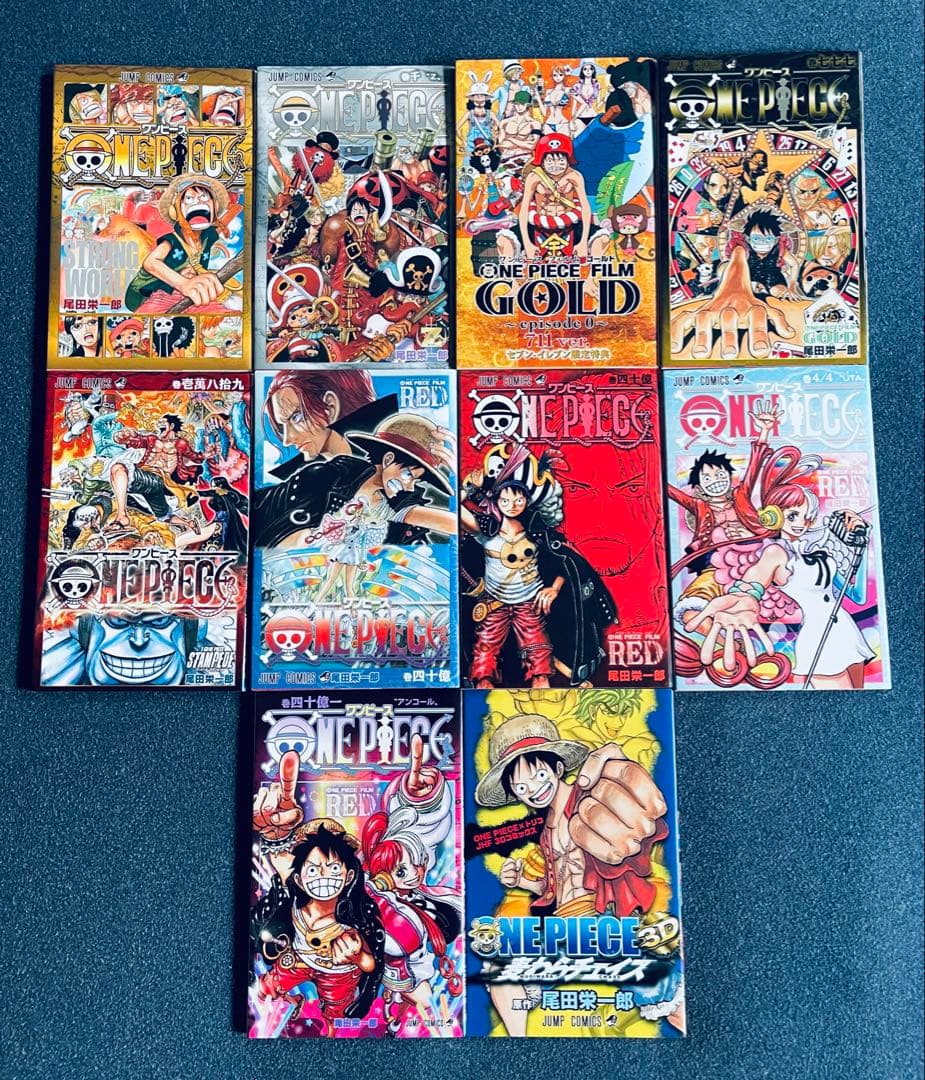 ワンピース　全112巻 初版本 帯☆チラシ全巻 + MEGA おまけ 23冊