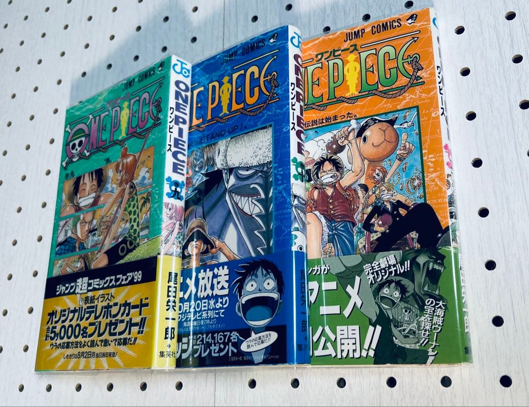 ワンピース　全112巻 初版本 帯☆チラシ全巻 + MEGA おまけ 23冊