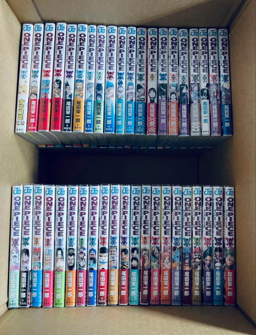 ワンピース　全112巻 初版本 帯☆チラシ全巻 + MEGA おまけ 23冊