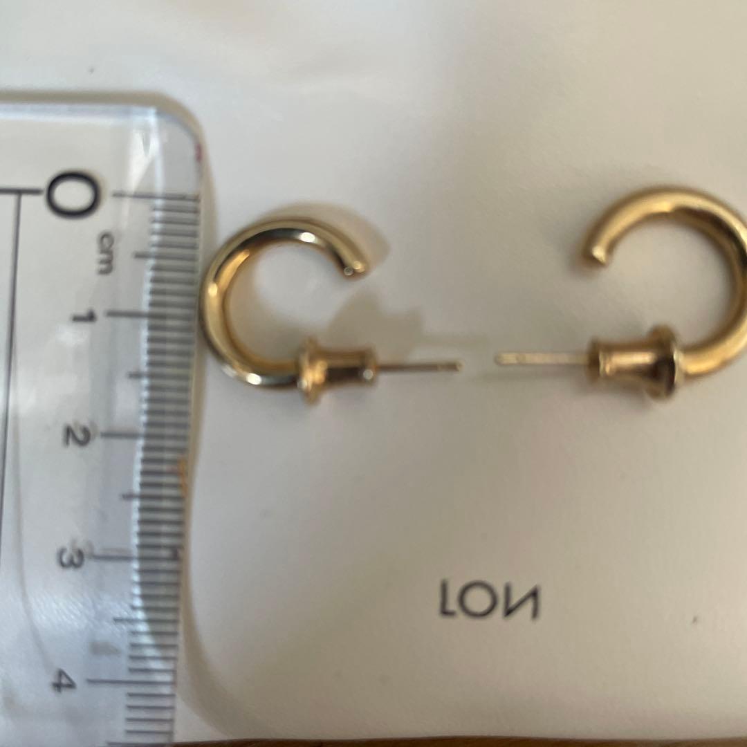 LON ゴールド フープピアス 約3cm