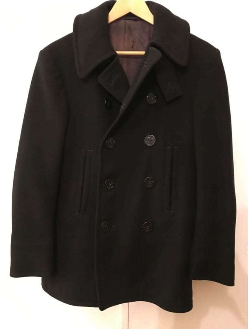 40s 本物 U.S. NAVY ヴィンテージ Pコート 希少 S サイズ