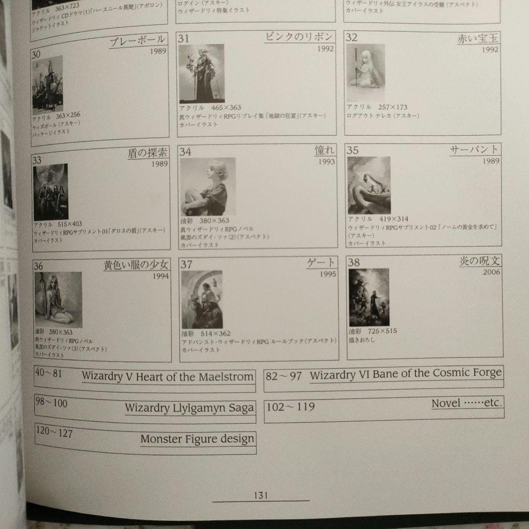 【実家品】末弥純画集 Wizardry サイン入り　帯付き