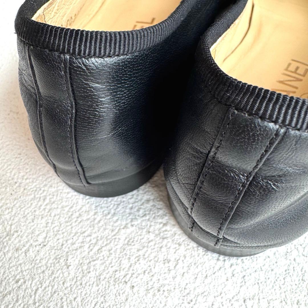 CHANEL シャネル バレリーナ パンプス ココマーク フラットシューズ 36