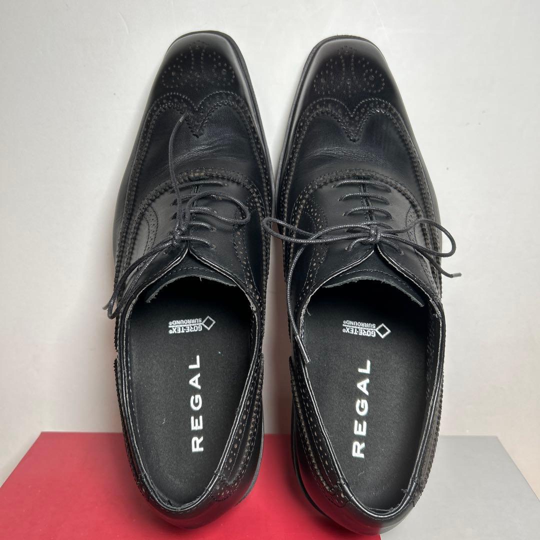 リーガル ウィングチップ ドレスシューズ ゴアテックス ★シューズケアセット付