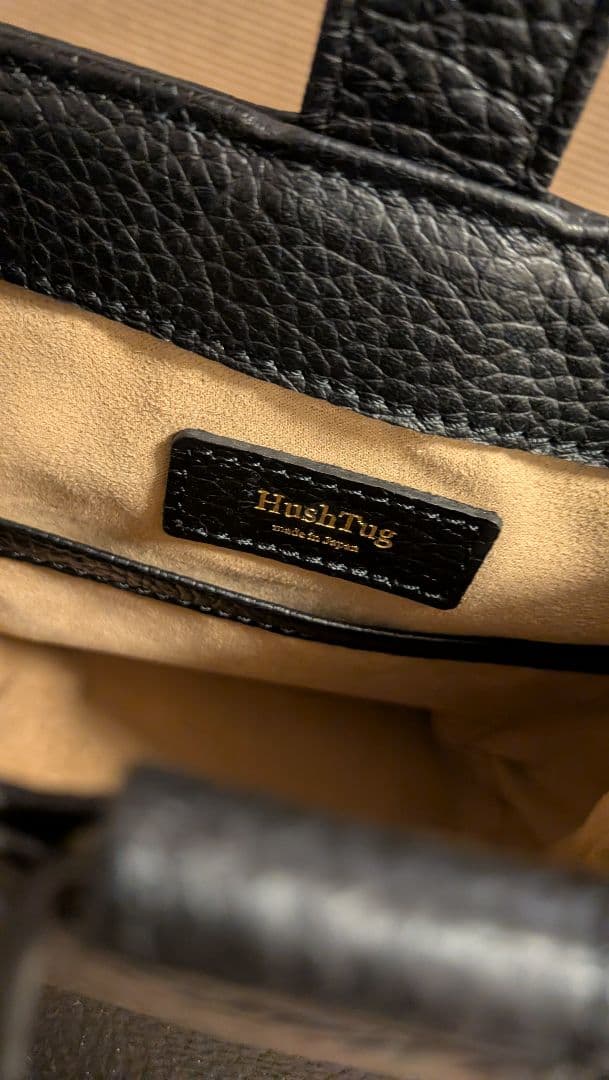 HushTug　巾着レザーバッグ