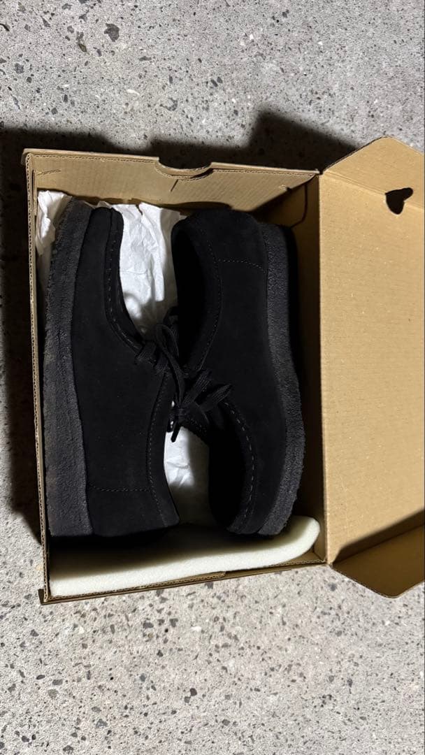 CLARKS ワラビー オリジナル ブラックシューズ