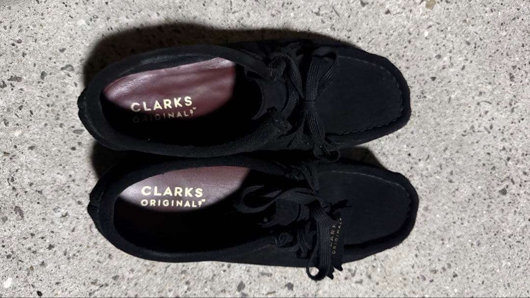 CLARKS ワラビー オリジナル ブラックシューズ