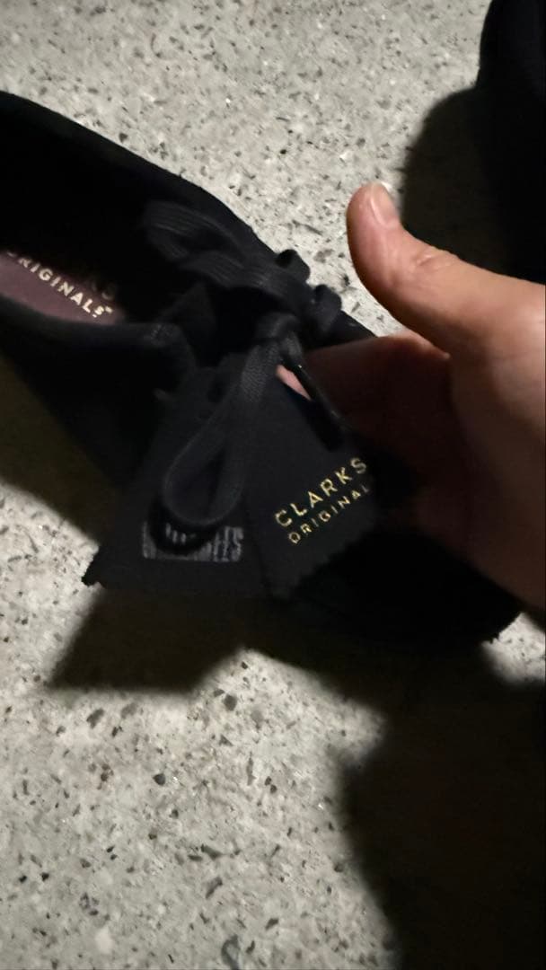 CLARKS ワラビー オリジナル ブラックシューズ