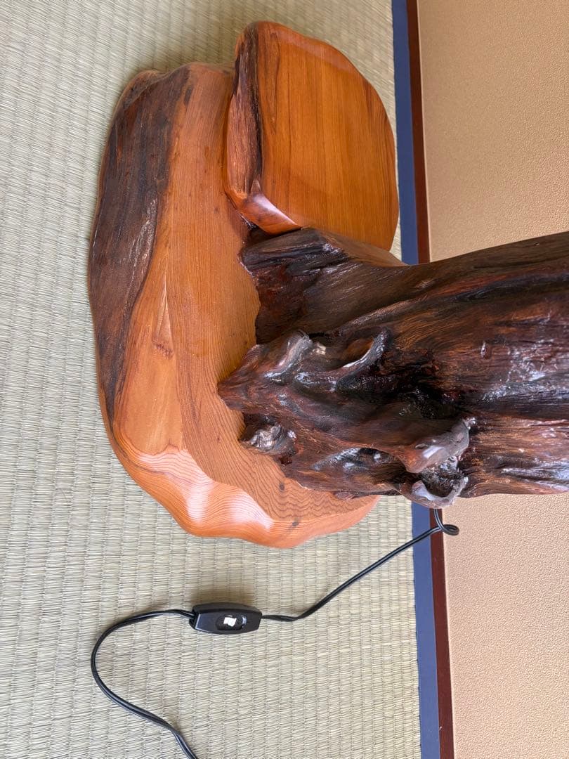 屋久杉　木製灯籠