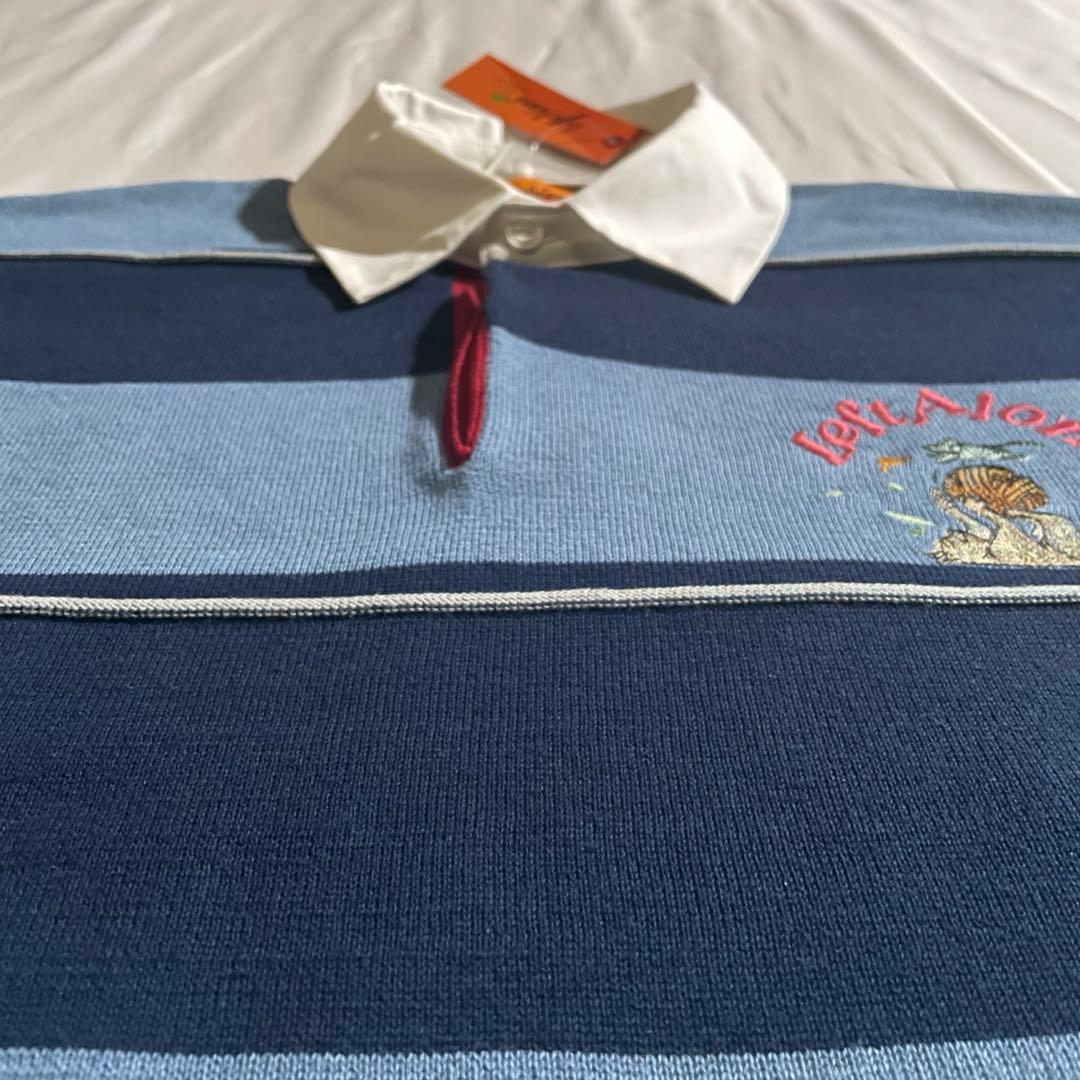 新品【レフトアローン】 ボーダー ニット ポロシャツ 希少 stussy