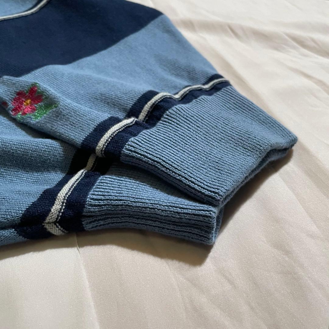 新品【レフトアローン】 ボーダー ニット ポロシャツ 希少 stussy